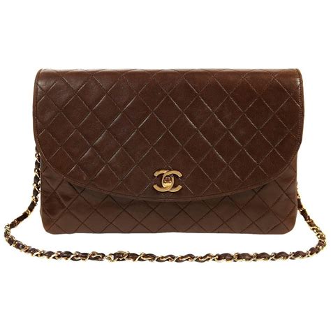 chanel light brown flap bag